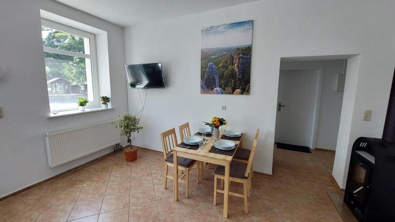 Ferienwohnung Am Hofladen Hellendorf - Saechsische Schweiz Bad Gottleuba Exteriör bild
